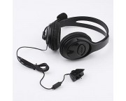 Sensational Dual Overhead Headset with Microphone for XBox 360 Black