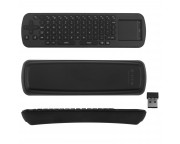 RC12 Air Mouse 2.4GHz-es vezeték nélküli touchpad és billentyűzet [Measy, fekete]