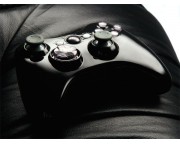 XCM Auto Fire, Rapidfire burkolat Xbox 360 vezeték nélküli irányítóhoz új D-PAD és LED-es világítással [Piano Black]
