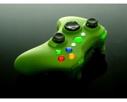 XCM Auto Fire, Rapidfire burkolat Xbox 360 vezeték nélküli irányítóhoz új D-PAD és LED-es világítással [Smooth Green]