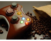 XCM Rapidfire burkolat Xbox 360 vezeték nélküli irányítóhoz LED-es világítással [Coffee]