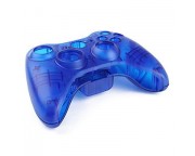 Xbox 360 vezeték nélküli gamepad burkolat gombokkal [átlátszó kék]