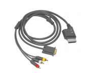 HD AV VGA Cable With 3 RCA for Xbox 360