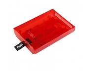Hard Disk Drive Clip and Lock HDD Case for Xbox 360 Slim - Transparent Red