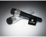 Microsoft Xbox 360 Wireless Karaoke mikrofon LIPS, Guitar Hero, DJ Hero és Rock Band játékokhoz [fekete]