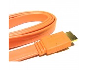 HDMI 1.4 kábel [narancssárga, lapos]