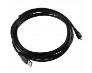 Micro USB to USB Cable [3 meter, black]