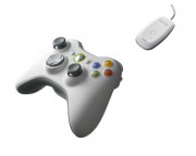 Xbox 360 vezeték nélküli gamepad + Wireless Gaming receiver fehér színben