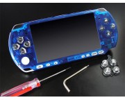 PSP 3000 Bling előlap (kristálykék, XCM)
