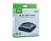 Blue Light Vertical Stand with 4-Port USB2.0 HUB for Xbox Series X
