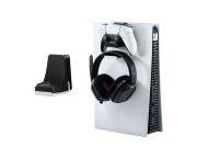 Honcam 2 In 1 HC-A3725 kontroller töltő és headset akasztó dokkoló PS5 konzolhoz