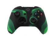 Szilikon védőhuzat Xbox One irányítókhoz [fekete-zöld]