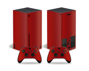 Mintás skin matrica Xbox Series X konzolokhoz - Fényes piros