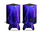 Mintás skin matrica Xbox Series X konzolokhoz - Blue thunder