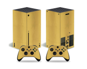 Mintás skin matrica Xbox Series X konzolokhoz - Fényes aranyszínű