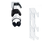 iPlay Wall Mount Stand for PS5/PS4/Xbox/Nintendo Switch Controller & Headphone - Transparent (HBX-430)