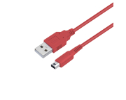 1,5m USB töltőkábel Nintendo DSi/ 3DS/ 3DS XL /új 3DS / új 3DS XL-hez (piros)