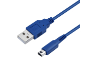 1,5m USB töltőkábel Nintendo DSi/ 3DS/ 3DS XL /új 3DS / új 3DS XL-hez (kék)
