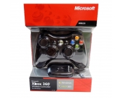 Xbox 360 vezeték nélküli controller és Wireless Gaming Receiver fekete színben