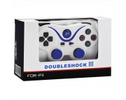 Double Shock vezeték nélküli irányító PS3 konzolokhoz, PC-hez és Android-hoz [fehér - kék]