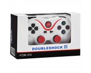 Double Shock vezeték nélküli irányító PS3 konzolokhoz, PC-hez és Android-hoz [fehér - piros]