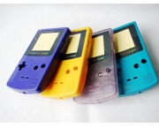 Burkolat gombokkal Nintendo Game Boy Color konzolhoz - átlátszó lila
