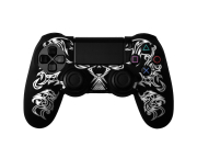 Silicone protect case for PS4 Dualshock 4 [black-white dragon]
