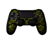 Silicone protect case for PS4 Dualshock 4 [black-yellow dragon]