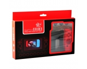 kjH Szilikon védőhuzat szett Thumb Grip szettel Nintendo Switch Joy-Con kontrollerhez [piros-fekete-kék]