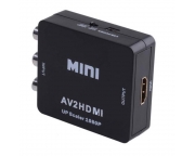 AV2HDMI Composite RCA CVBS Adapter Support HD 1080p Av To Hdmi Cable [Black]