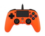 Nacon vezetéknélküli kontroller narancssárga színben. (PS4)