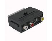21 pin-es Scart átalakító adapter 3 RCA kábelhez