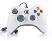 Xbox 360 vezetékes kontroller [dobozos, fehér]
